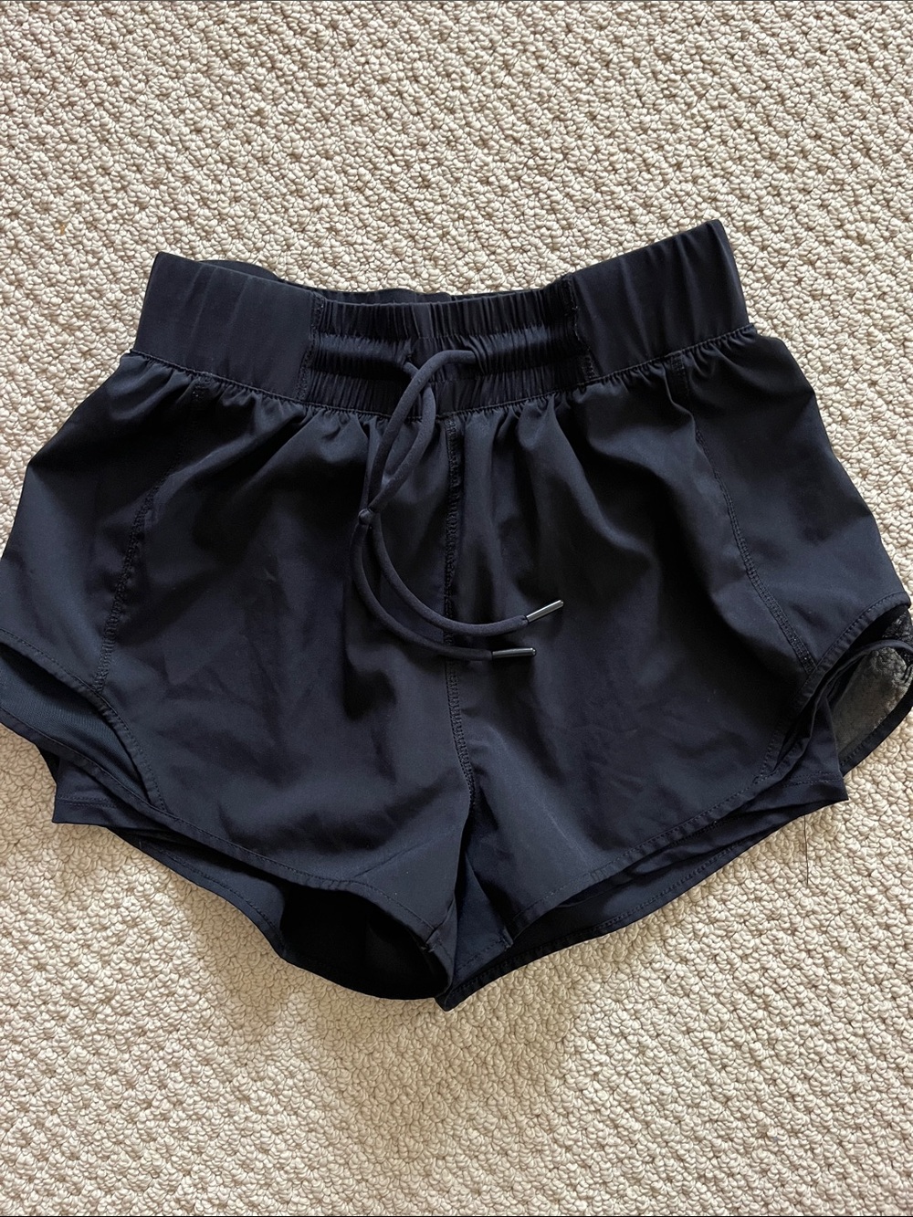 Mondetta Black Women's Athletic Drawstring Shorts